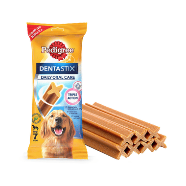 Pedigree Dentastix Daily Oral Care Dog Treat For Adult (7 Stick Each) Large Breed 25 Kg+
