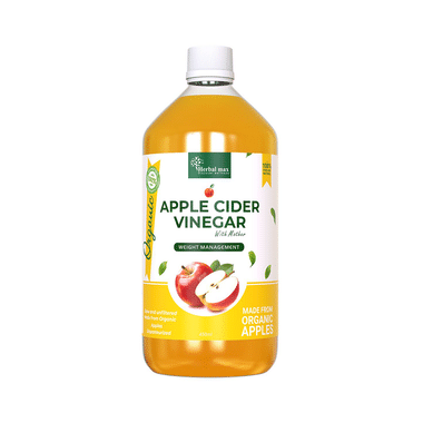 Herbal Max 100% Organic Apple Cider Vinegar with Mother (450ml Each)