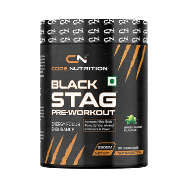 Core Nutrition Black Stag Pre-Workout Green Mango