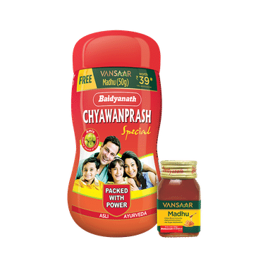 Baidyanath Chyawanprash Special Immunity Booster for OmniProtection with Madhu Free 50gm