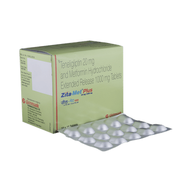 Zita-Met Plus 20mg/1000mg Tablet ER