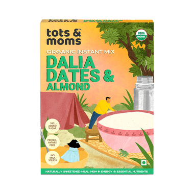 Tots And Moms Organic Instant Mix 8 Month+ Dalia Dates & Almond