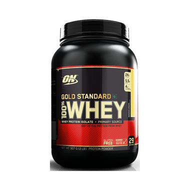 Optimum Nutrition (ON) Gold Standard 100% Whey Protein | For Muscle Recovery | No Added Sugar | Flavour Powder Banana Cream