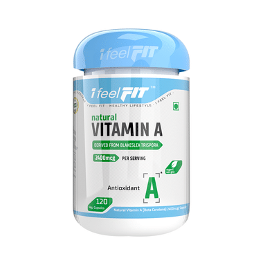 IFeelFIT Natural Vitamin A Derived From Blakslea Trispora 2400mcg Veg. Capsule