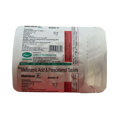 Mefniwel P 500mg/325mg Tablet