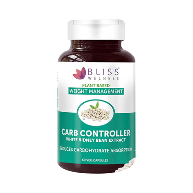 Bliss Welness Carb Controller White Kidney Bean Extract Vegetarian Capsule