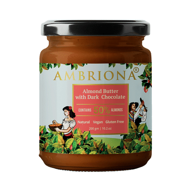 Ambriona Vegan And Gluten Free Almond Butter With Dark Chocolate