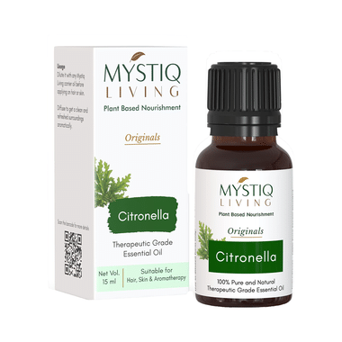 Mystiq Living Citronella Essential Oil 100% Pure Therapeutic Grade