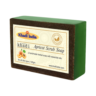 Khadi Leafveda Apricot Scrub Soap