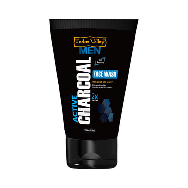 Indus Valley Men Active Charcoal Face Wash