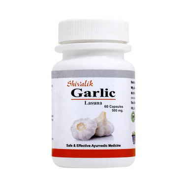 Shivalik Herbals Garlic- Lasuna 500mg Capsule Pack Of 2