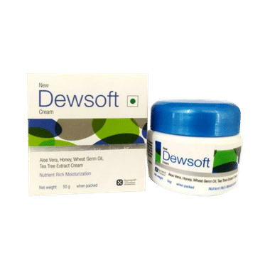 New Dewsoft Nutrient Rich Moisturiser Cream | With Aloe Vera, Honey & Tea Tree Extract