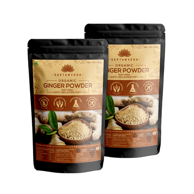 Saptamveda Organic Ginger Powder (150gm Each)