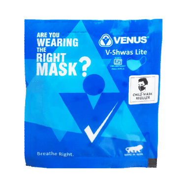 Venus V-Shwas Lite Face Mask For Child B Polka Small