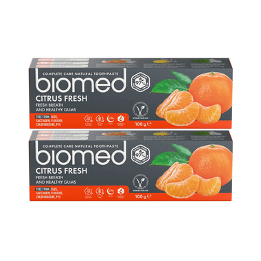 Biomed Complete Care Natural Toothpaste (100gm Each) Citrus Fresh