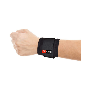 Be Safe Forever Wrist Band/Brace Support Black