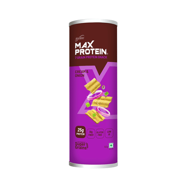 RiteBite Max Protein Chips With Fibre & Low GI | Gluten Free | Flavour Cream & Onion