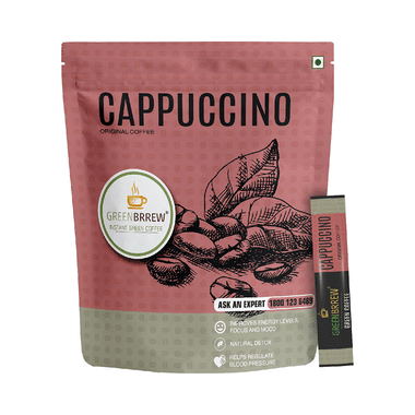 Green Brrew Cappuccino Instant Green Coffee (1.5gm Each)