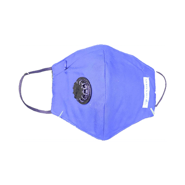 Crusaders Washable Marathon Mask N99 + Carbon 4 Layer Filter Blue