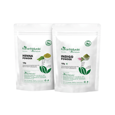 Kanan Naturale Combo Pack Of Henna Powder & Indigo Powder (100gm Each)