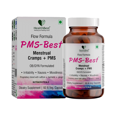 HealthBest Flow Formula PMS-Best Veg Capsule