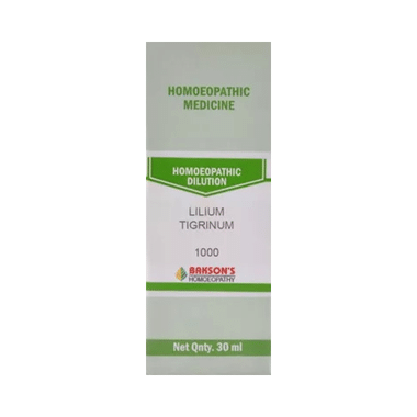 Bakson's Homeopathy Lilium Tigrinum Dilution 1000 CH