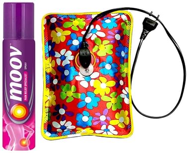 Electric Heating gel bag ,Rubber Hot Water Bottle,Pad for Pain Relief  (Multicoloured,combo Pack Of 2)