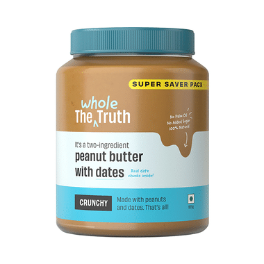 The Whole Truth Peanut Butter With Dates Crunchy Super Saver Pack