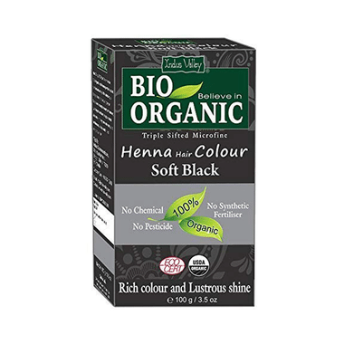 Indus Valley Bio Organic Henna Hair Color Soft Black