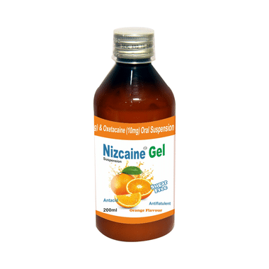 Nizcaine Gel Orange Sugar Free