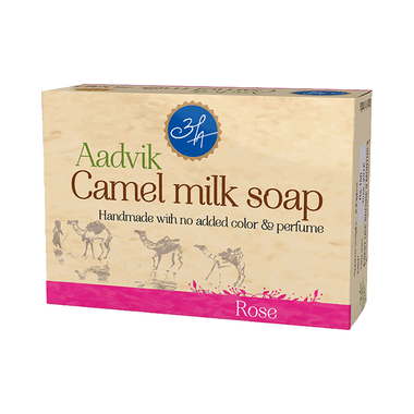 Aadvik Camel Milk Soap Rose
