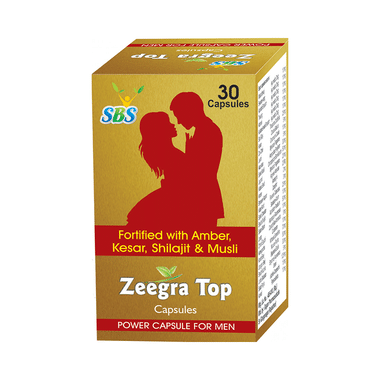 SBS Zeegra Top Capsule | Enriched With Amber, Kesar, Shilajit & Musli