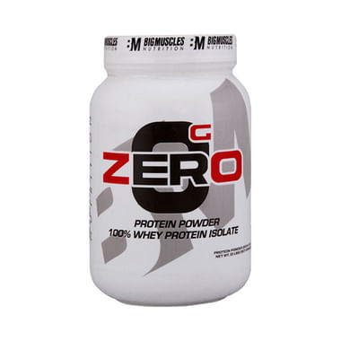 Big  Muscles Zero Protein Powder 100% Whey Isolate Rich Chocolate