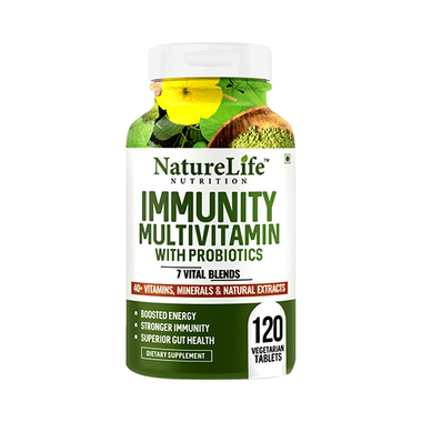Nature Life Nutrition Immunity Multivitamins With Probiotics Vegetarian Tablet