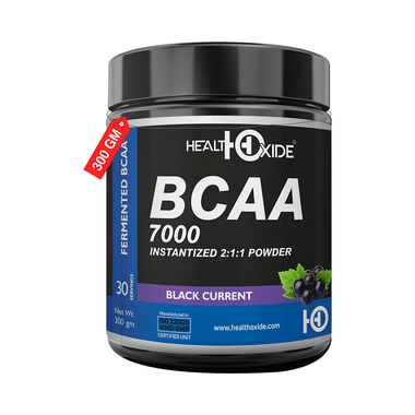 HealthOxide BCAA 7000 Instantized 2:1:1 Powder Black Current