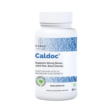 Curae Health & Lifestyle Caldoc Plant Calcium Vitamin D3 Tablet