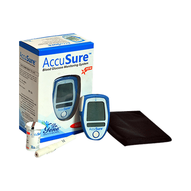 Dr. Gene Accusure Blood Glucose Monitoring System With 10 Strips