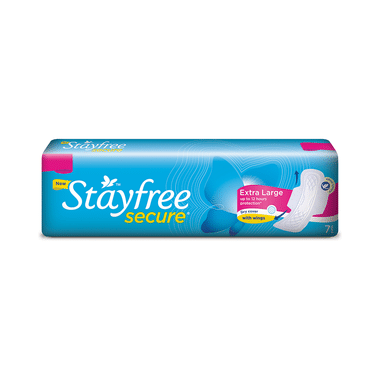 Stayfree Secure Sanitary Pads With Wings | Size XL