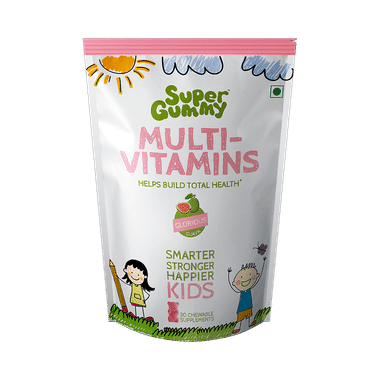 Super Gummy Multi Vitamins Chewable Capsule For Kids | Flavour Glorious Guava