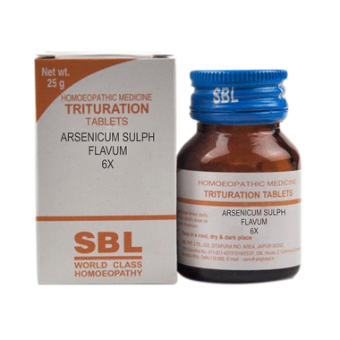 SBL Arsenicum Sulph Flavum Trituration Tablet 6X