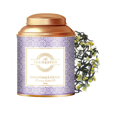 The Tea Heaven Chamomile Green Prenmium Indian Tea