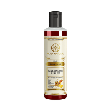 Khadi Naturals Ayurvedic Sandalwood & Honey Body Wash