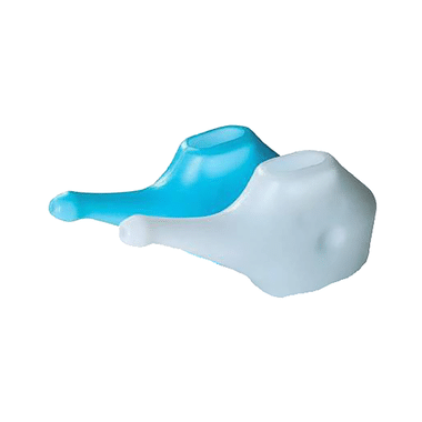 Global Trade Links Durable Plastic Unbreakable Jal Neti Pot Blue And White