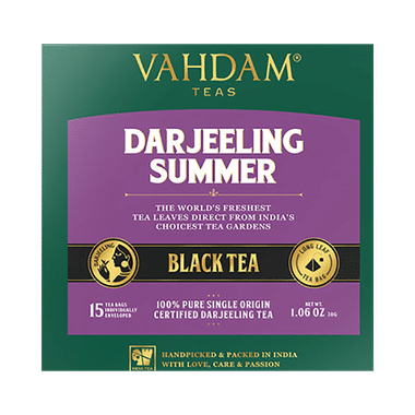 Vahdam Darjeeling Summer Teas Black Tea (2gm Each)