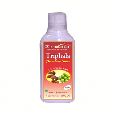 Zindagi 100% Sugar Free Triphala Premium Juice (Buy 4 Get 1 Free - Each 500 Ml)