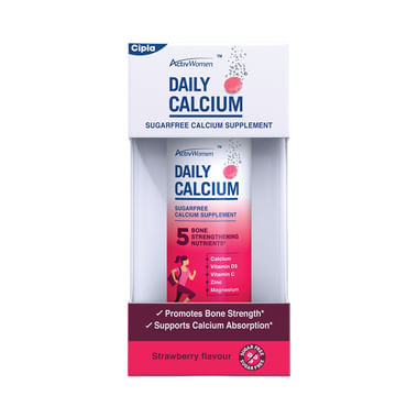 ActivWomen Daily Calcium Supplement Strawberry Sugar Free