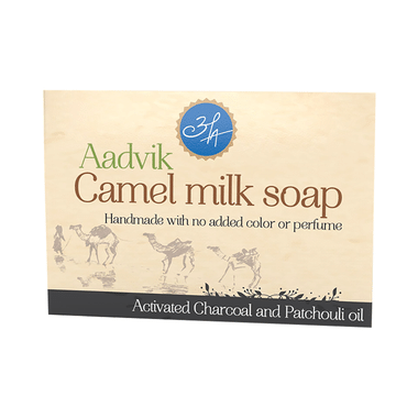 Aadvik Camel Milk Soap Activated Charcoal & Patchouli Oil