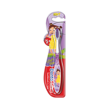 DentoShine Comfy Grip Toothbrush For Kids Purple Age 5+