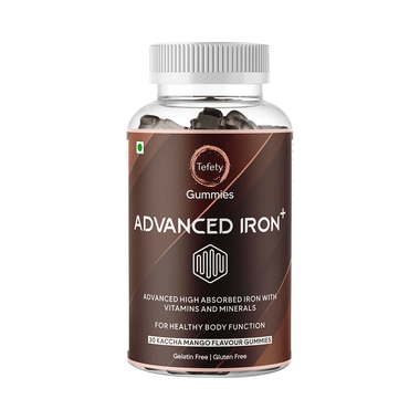 Tefety Advanced Iron+ Gummies Kaccha Mango