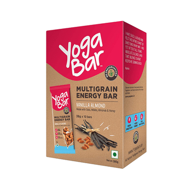 Yoga Bar Multigrain Protein Energy Bar | Flavour Vanilla Almond